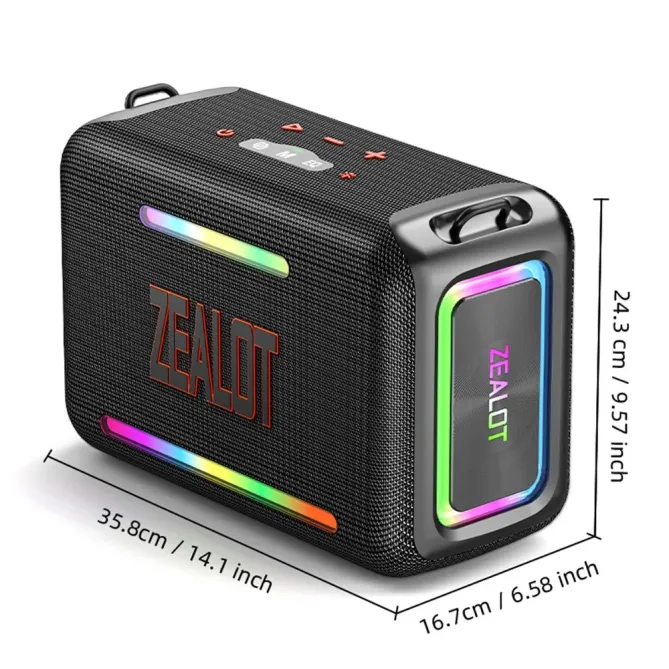 Enceinte camouflage 120W | Outdoor, TWS stéréo & batterie 24000mAh