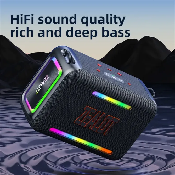 Enceinte camouflage 120W | Outdoor, TWS stéréo & batterie 24000mAh