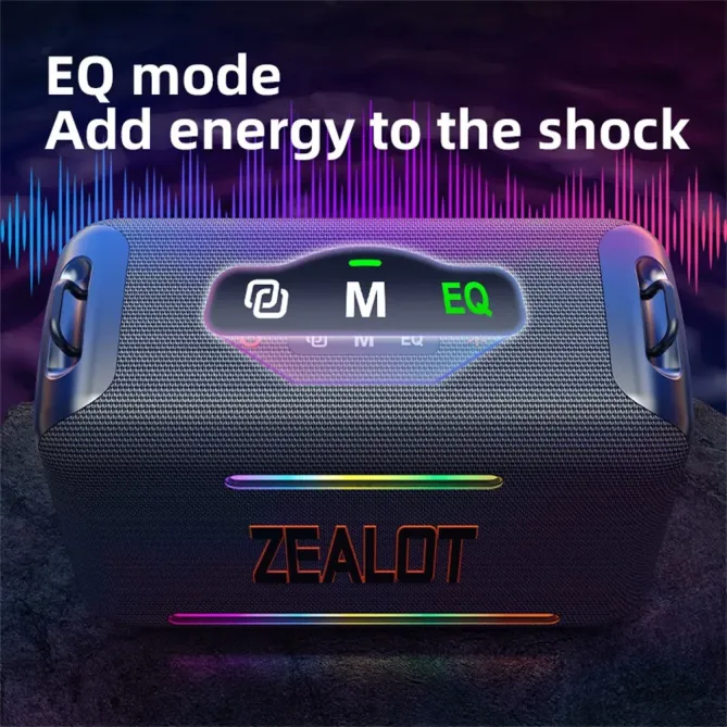 Enceinte camouflage 120W | Outdoor, TWS stéréo & batterie 24000mAh