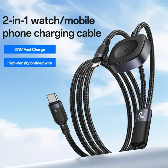 Câble 27W | Type-C vers iPhone et Apple Watch