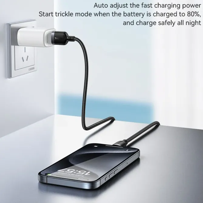 Câble USB-A / USB-C 2m tressé | 3A 18W