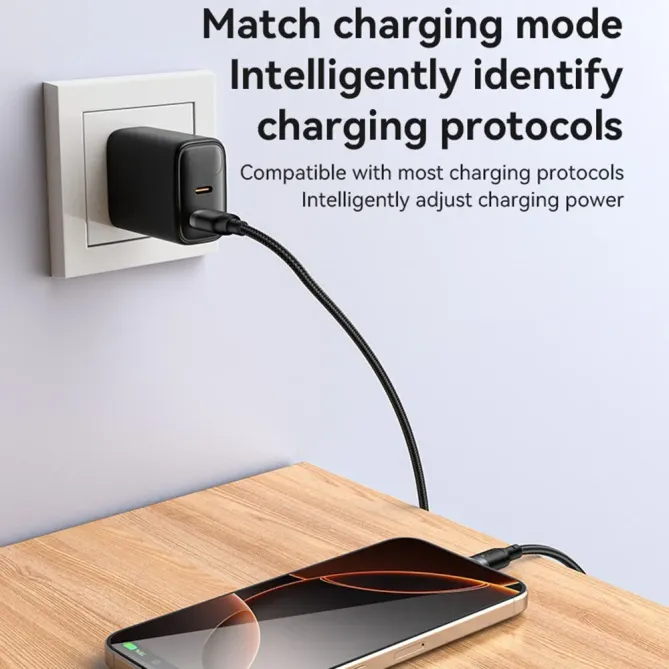 Câble USB-A / USB-C 2m tressé | 3A 18W