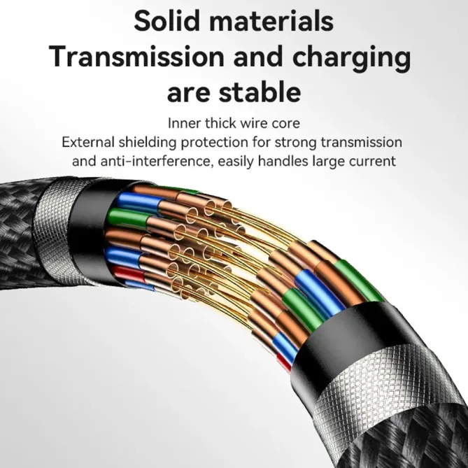 Câble USB-A / USB-C 2m tressé | 3A 18W