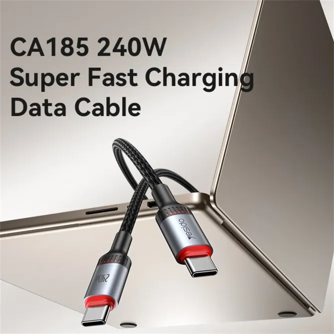 Câble USB-C / USB-C 2m tressé | 240W ultra-rapide