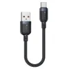 Câble USB-A / USB-C 0,3m tressé | 3A 18W