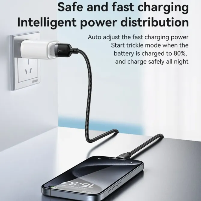 Câble USB-A / USB-C 1,2m tressé | 3A 18W