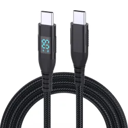 Câble USB-C / USB-C 3m | 60W + affichage digital