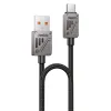 Câble USB-A / USB-C 1,2m tressé | zinc alloy 3A
