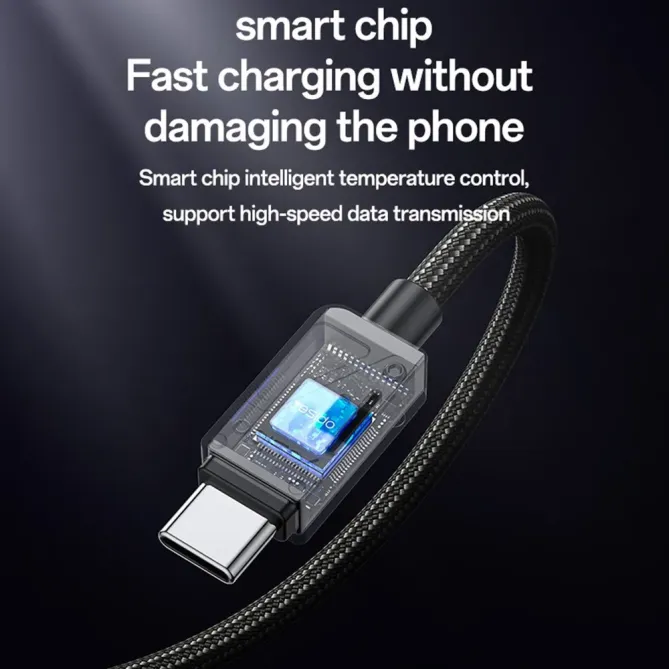 Câble USB-A / USB-C 1,2m tressé | zinc alloy 3A
