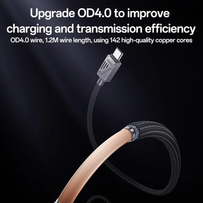 Câble USB-A / USB-C 1,2m tressé | zinc alloy 3A