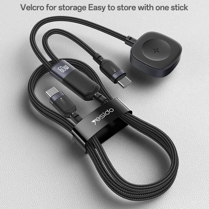 Câble 2-en-1 USB-C / montre | 60W fast charge