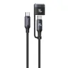 Câble 2-en-1 USB-C / magnétique | 240W/140W tressé