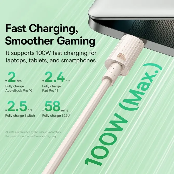 Câble Habitat USB-C / USB-C 2m | 100W éco-responsable