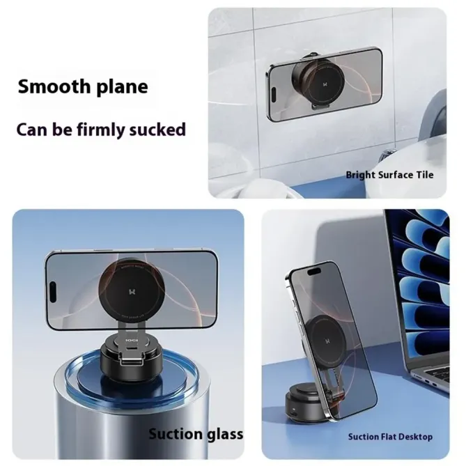 Support magnétique ventouse électrique | 360 degrés