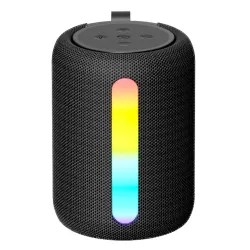 Enceinte BT tissu lumineuse | Son stéréo & multi-connexion
