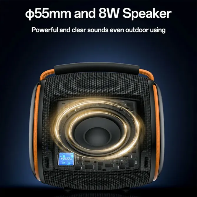 Enceinte subwoofer 8W portable | BT 5.3 RGB multi-mode