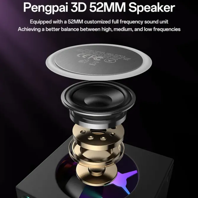 Cube enceinte 5W | RGB & TWS portable