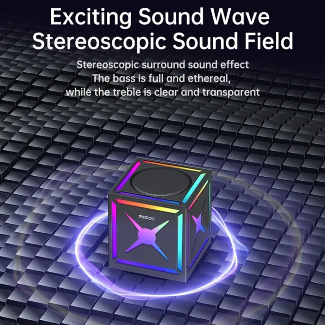 Cube enceinte 5W | RGB & TWS portable