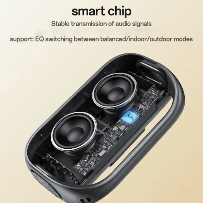 Enceinte 80W BT 5.0 | EQ 3 modes, waterproof, micro sans fil
