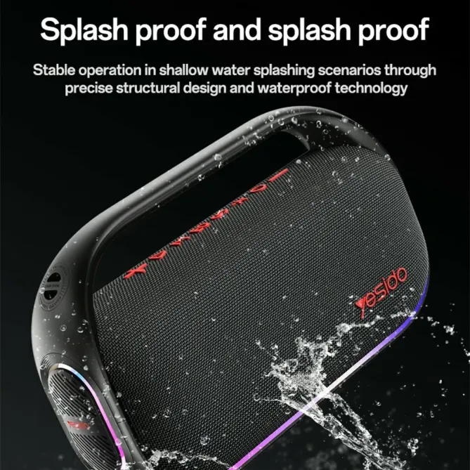 Enceinte 80W BT 5.0 | EQ 3 modes, waterproof, micro sans fil