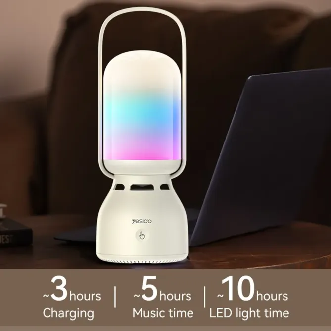 Lanterne enceinte Bluetooth outdoor | 11 LED, 5W, 10h lumière