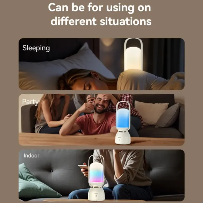 Lanterne enceinte Bluetooth outdoor | 11 LED, 5W, 10h lumière