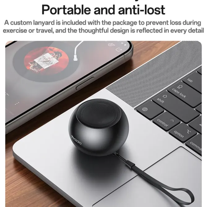 Enceinte mini YSW33 | Bluetooth 3W, TWS aluminium portable