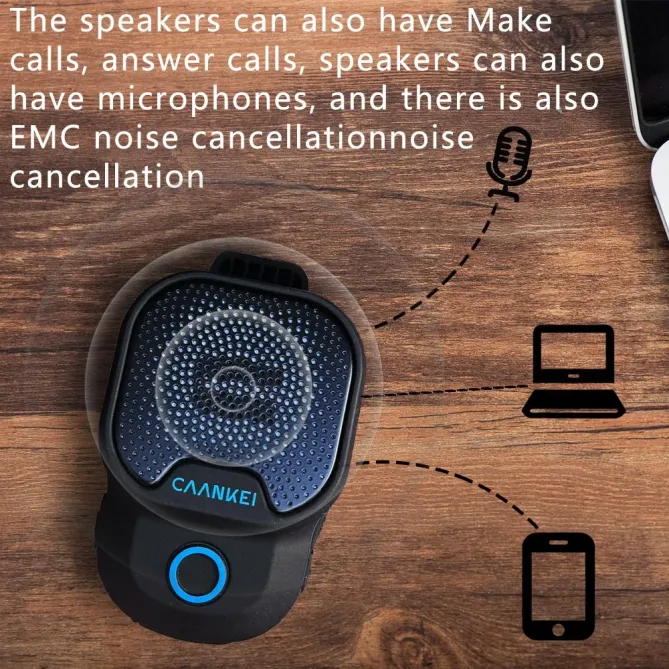 Mini enceinte sport waterproof IPX7 | Clip portable, 30h autonomie, EN