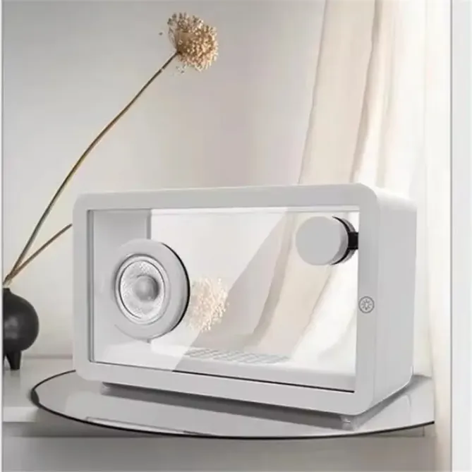 Enceinte transparente | HiFi 8W, RGB, rétro design