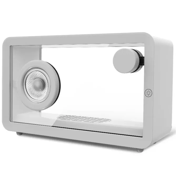 Enceinte transparente | HiFi 8W, RGB, rétro design