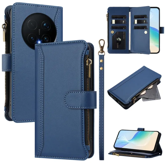 Housse Honor Magic 8 Pro avec Lanière | 9 Cartes à Fermeture Zippée