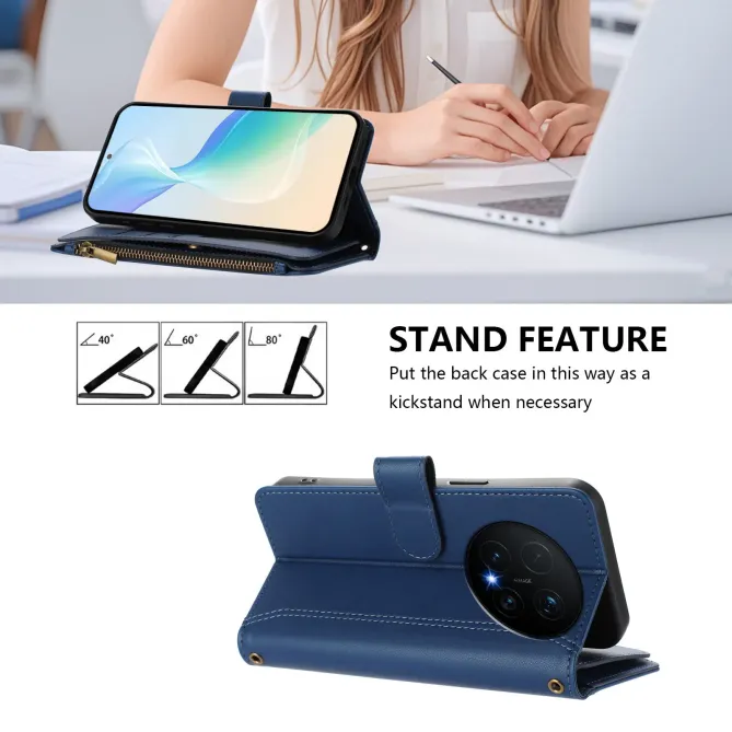 Housse Honor Magic 8 Pro avec Lanière | 9 Cartes à Fermeture Zippée