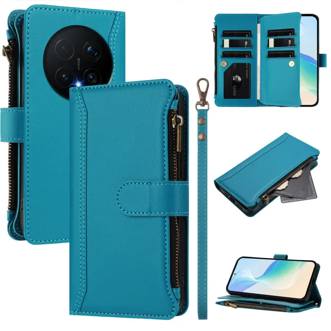 Housse Honor Magic 8 Pro avec Lanière | 9 Cartes à Fermeture Zippée