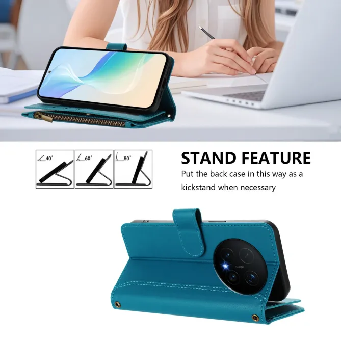 Housse Honor Magic 8 Pro avec Lanière | 9 Cartes à Fermeture Zippée