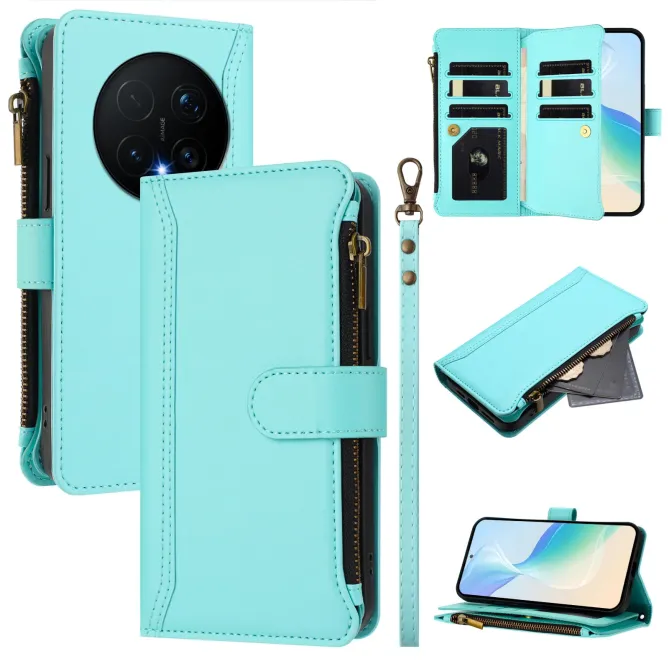 Housse Honor Magic 8 Pro avec Lanière | 9 Cartes à Fermeture Zippée