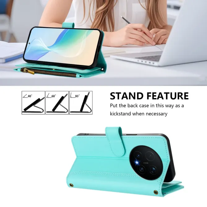 Housse Honor Magic 8 Pro avec Lanière | 9 Cartes à Fermeture Zippée