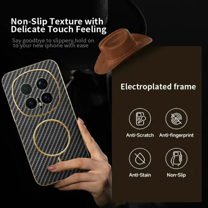 Coque Honor Magic 8 Pro Texture Carbone MagSafe