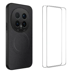 Coque Honor Magic 8 Pro Carbone MagSafe avec 2 Verres Trempés