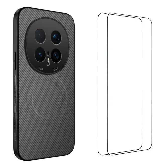 Coque Honor Magic 8 Pro Carbone MagSafe avec 2 Verres Trempés