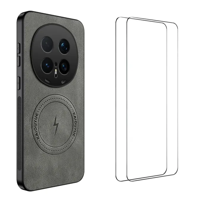 Coque Honor Magic 8 Pro MagSafe Nappa avec 2 verre trempé