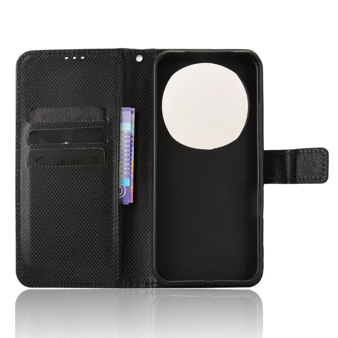 Housse Honor Magic 8 Pro simili cuir texturé diamant