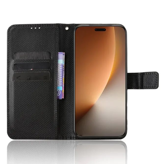 Housse Honor Magic 8 Pro simili cuir texturé diamant