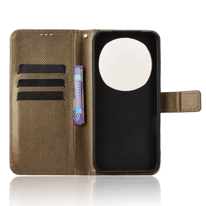 Housse Honor Magic 8 Pro simili cuir texturé diamant