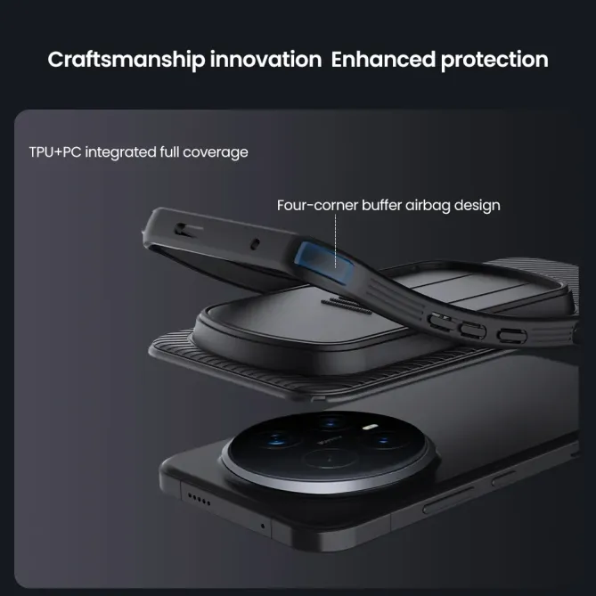 Coque Honor Magic 8 Pro CamShield avec cache objectif arrière