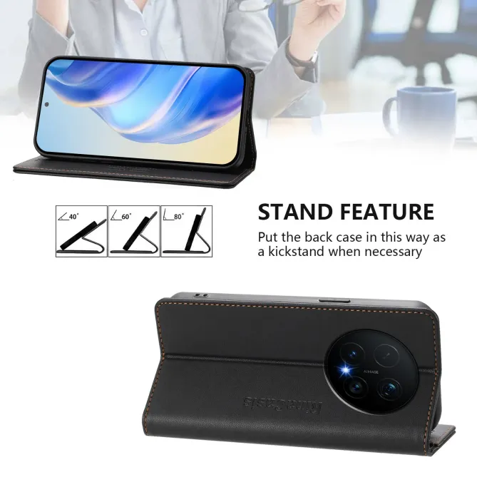 Étui Honor Magic 8 Pro cuir RFID RC01