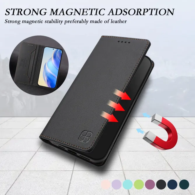 Étui Honor Magic 8 Pro cuir RFID RC01