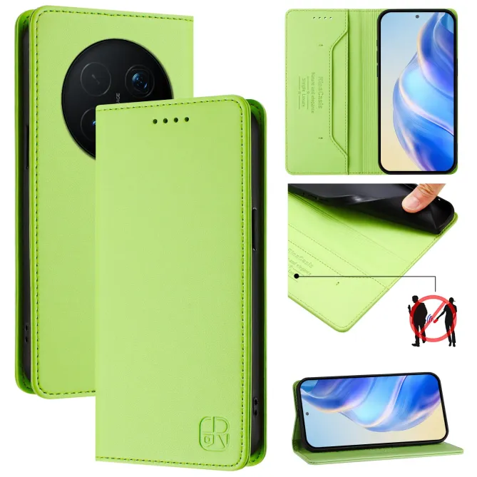 Étui Honor Magic 8 Pro cuir RFID RC01