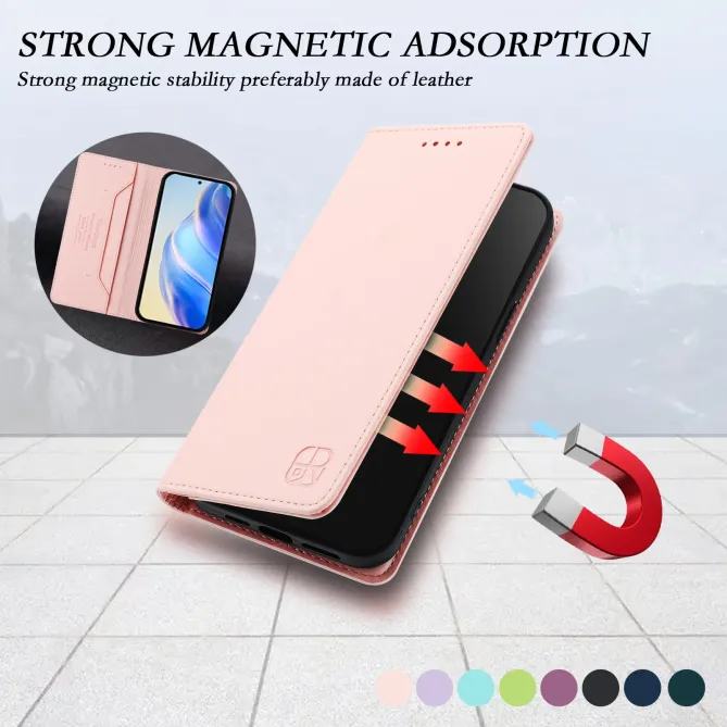 Étui Honor Magic 8 Pro cuir RFID RC01