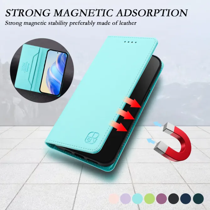 Étui Honor Magic 8 Pro cuir RFID RC01