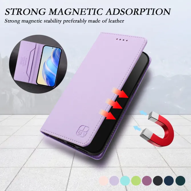 Étui Honor Magic 8 Pro cuir RFID RC01